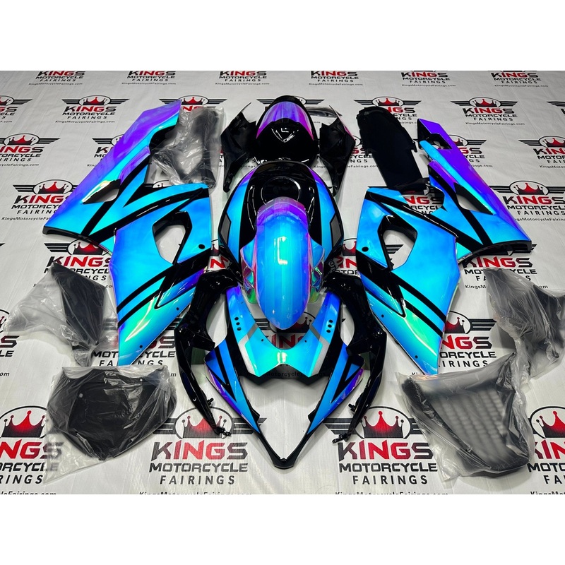 Suzuki GSXR1000 (2005-2006) Blue, Pink, Chrome Chameleon, Black Fairings No Seat Cowl No Bolt Kit No Tank