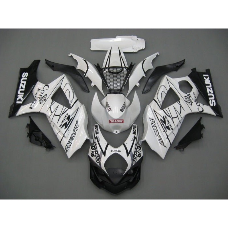 Suzuki GSXR1000 (2005-2006) White, Black, Motul Fairings No Seat Cowl No Bolt Kit No Tank
