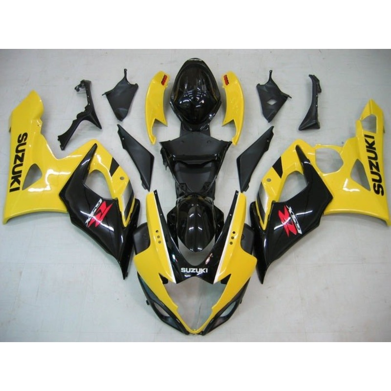 Suzuki GSXR1000 (2005-2006) Yellow, Black, Red Fairings No Seat Cowl No Bolt Kit No Tank