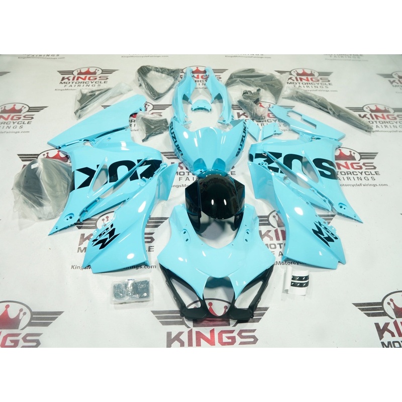 Suzuki GSXR1000 (2017-2025) Blue Sky, Black Fairings No Tank No Seat Cowl No Bolt Kit