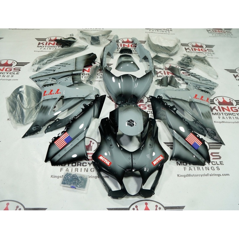 Suzuki GSXR1000 (2017-2025) Nardo Gray 777 Fairings No Tank No Seat Cowl No Bolt Kit