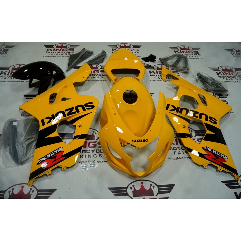Suzuki GSXR750 (2004-2005) Yellow, Black, Red Fairings No Seat Cowl No Bolt Kit No Tank