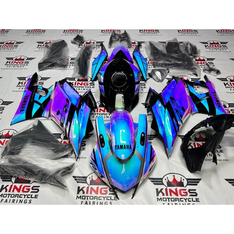 Yamaha R3 (2019-2021) Chameleon Chrome, Pink, Blue Fairings No Seat Cowl No Bolt Kit No Tank Cover