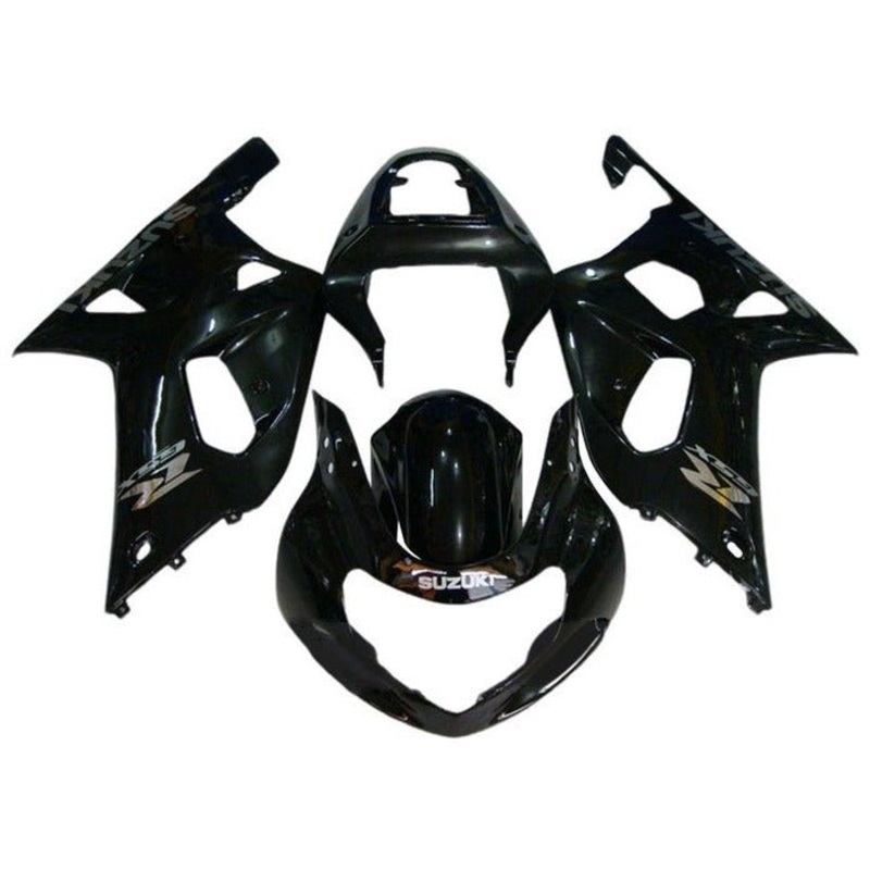 Suzuki GSXR1000 (2000-2002) Black, Chrome Fairings No Seat Cowl No Bolt Kit No Tank Cover