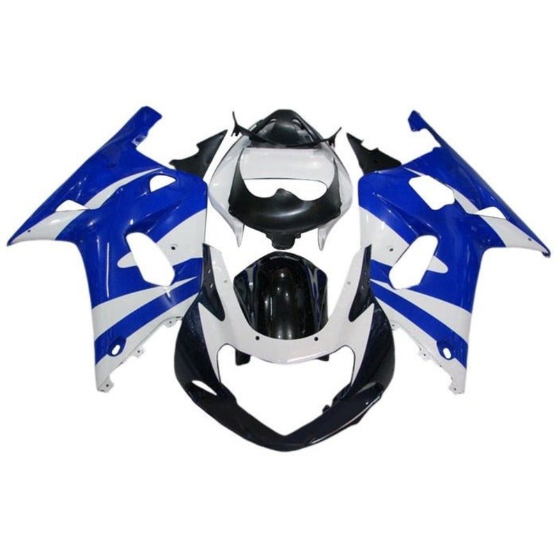 Suzuki GSXR1000 (2000-2002) Blue, White, Black, Dark Blue Fairings No Seat Cowl No Bolt Kit No Tank Cover