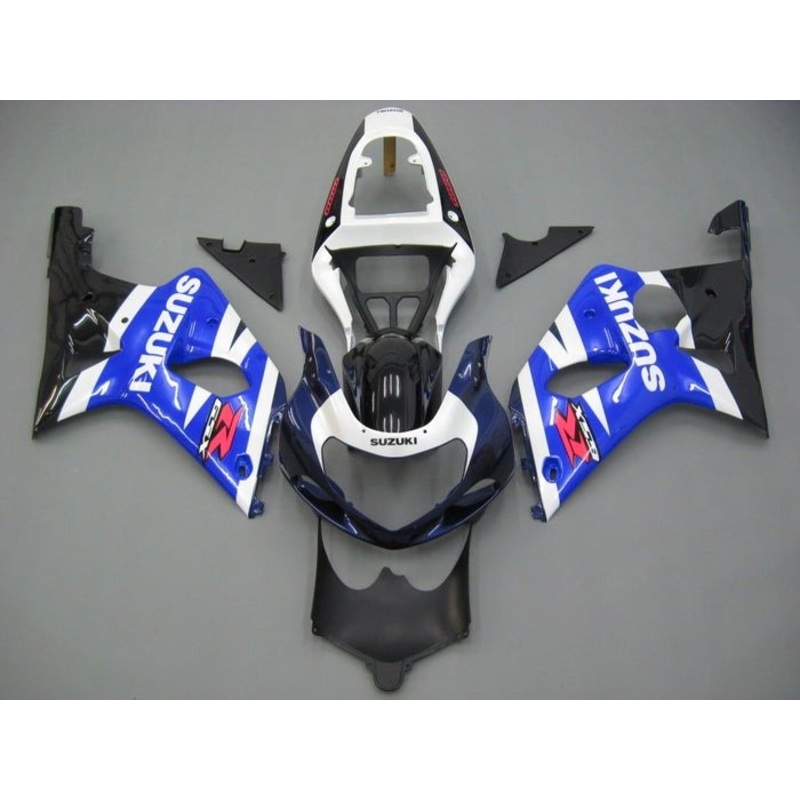Suzuki GSXR1000 (2000-2002) Blue, White, Dark Blue, Black Fairings No Seat Cowl No Bolt Kit No Tank Cover