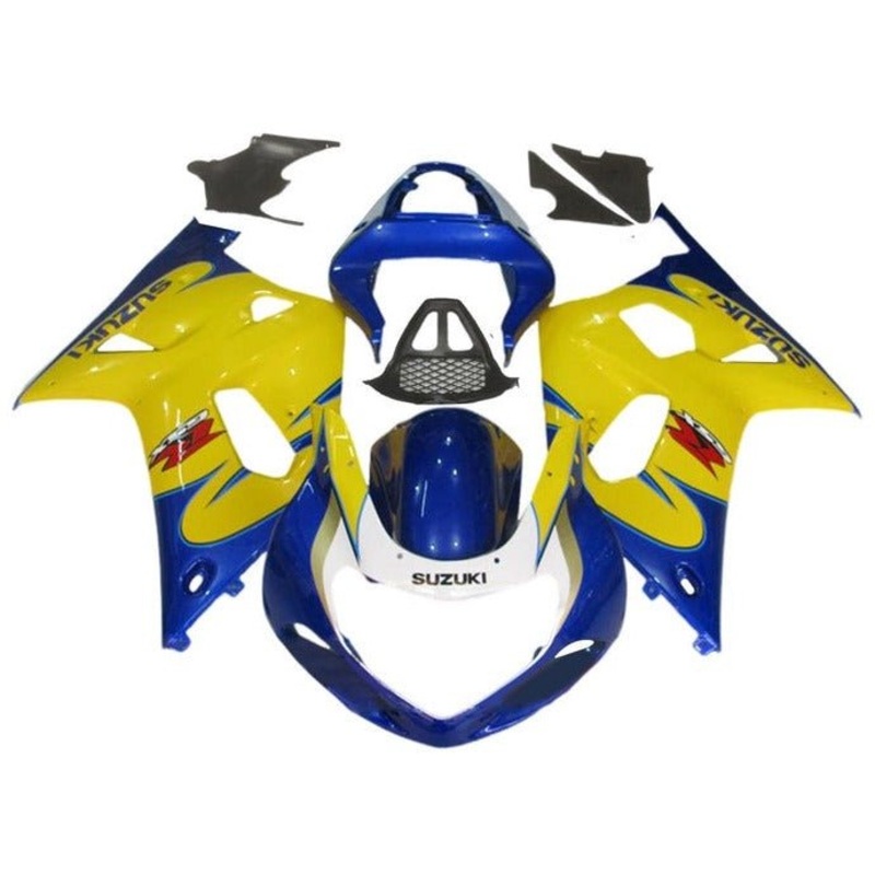 Suzuki GSXR1000 (2000-2002) Blue, Yellow Tribal Fairings No Seat Cowl No Bolt Kit No Tank Cover