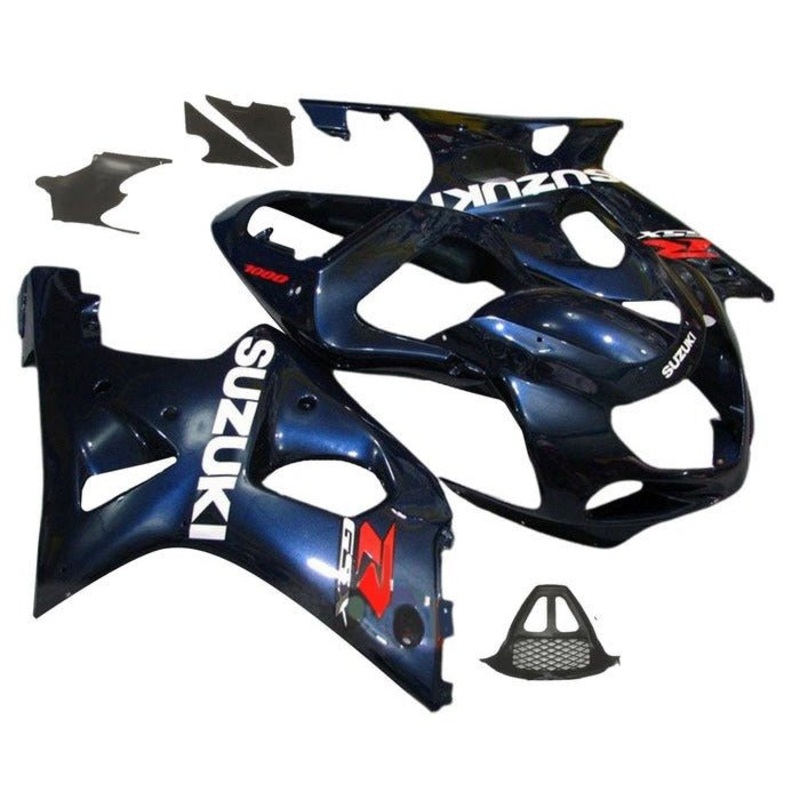 Suzuki GSXR1000 (2000-2002) Dark Blue Fairings No Seat Cowl No Bolt Kit No Tank Cover