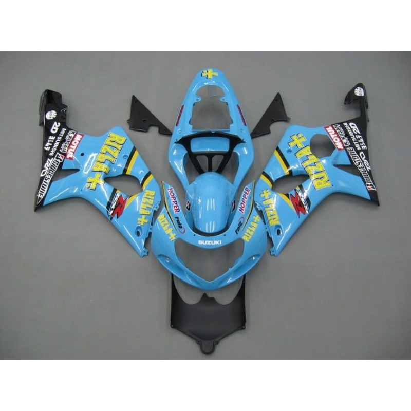 Suzuki GSXR1000 (2000-2002) Light Blue Rizla Fairings No Seat Cowl No Bolt Kit No Tank Cover