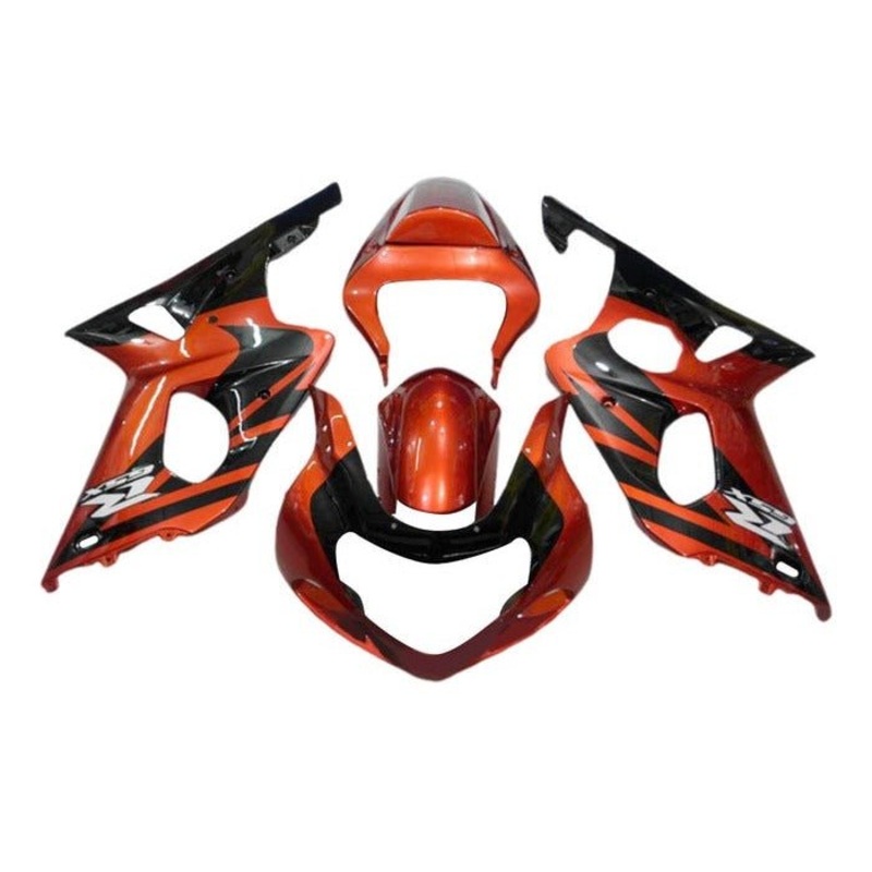 Suzuki GSXR1000 (2000-2002) Orange, Black Fairings No Seat Cowl No Bolt Kit No Tank Cover
