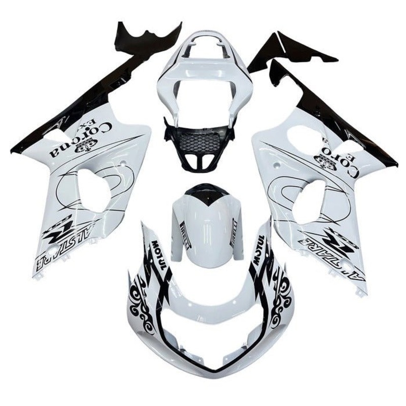 Suzuki GSXR1000 (2000-2002) White, Black, Alstare Fairings No Seat Cowl No Bolt Kit No Tank Cover