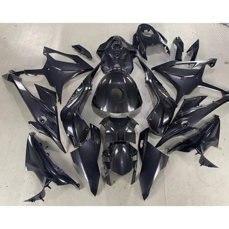 BMW S1000RR (2023-2024) Faux Carbon Fiber Fairings No Seat Cowl No Bolt Kit No Tank