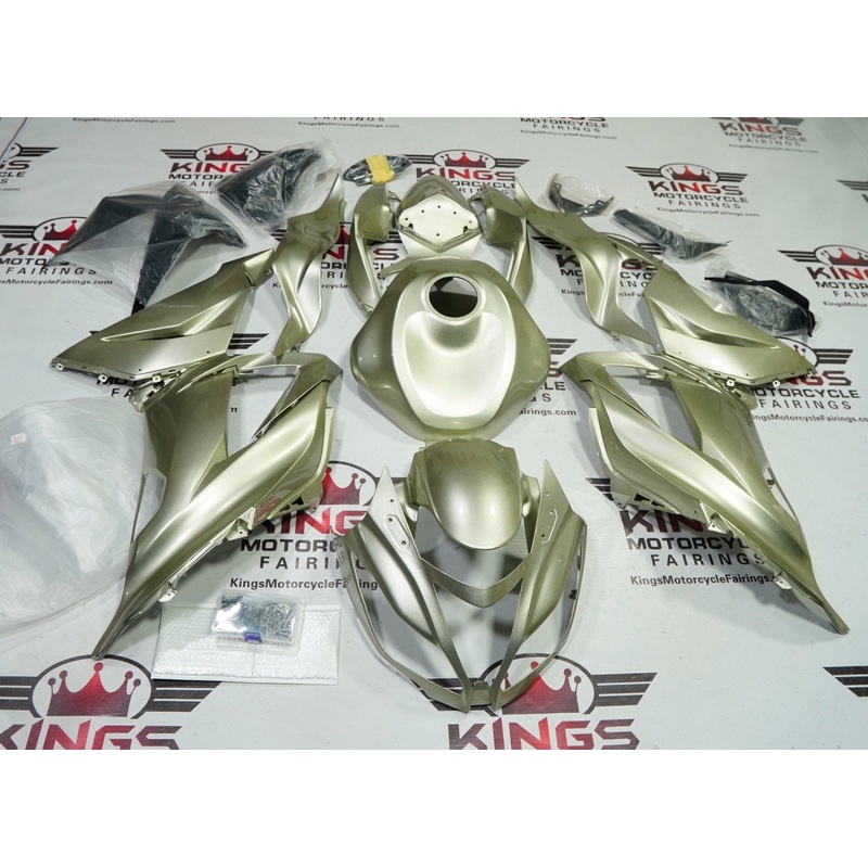 Fairing kit for a Kawasaki ZX6R 636 (2013-2018) Green Jade Clear Windscreen: Free No Seat Cowl No Bolt Kit