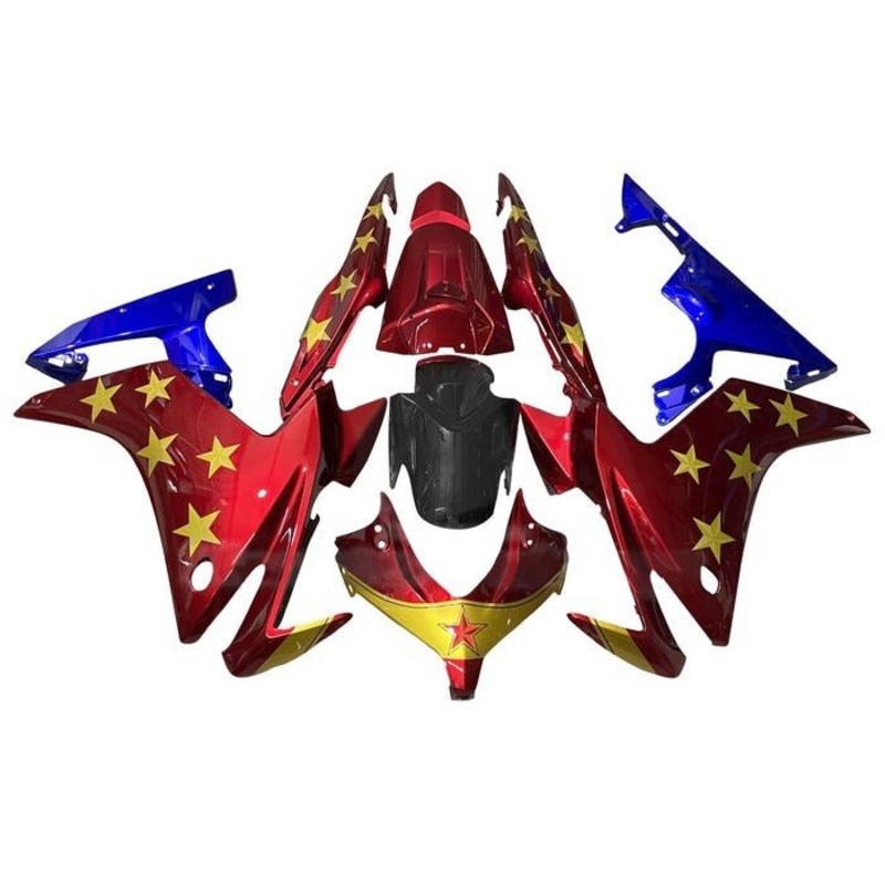 Honda CBR500R (2013-2015) Red, Gold, Wonder Woman Fairings No Seat Cowl No Bolt Kit No Tank