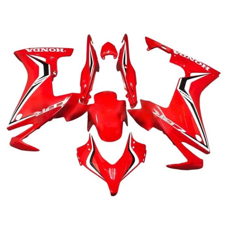 Honda CBR500R (2013-2015) Red, White, Black Fairings No Seat Cowl No Bolt Kit No Tank