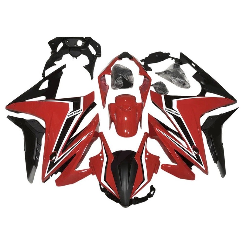 Honda CBR500R (2016-2018) Red, Black, White Fairings No Seat Cowl No Bolt Kit No Tank