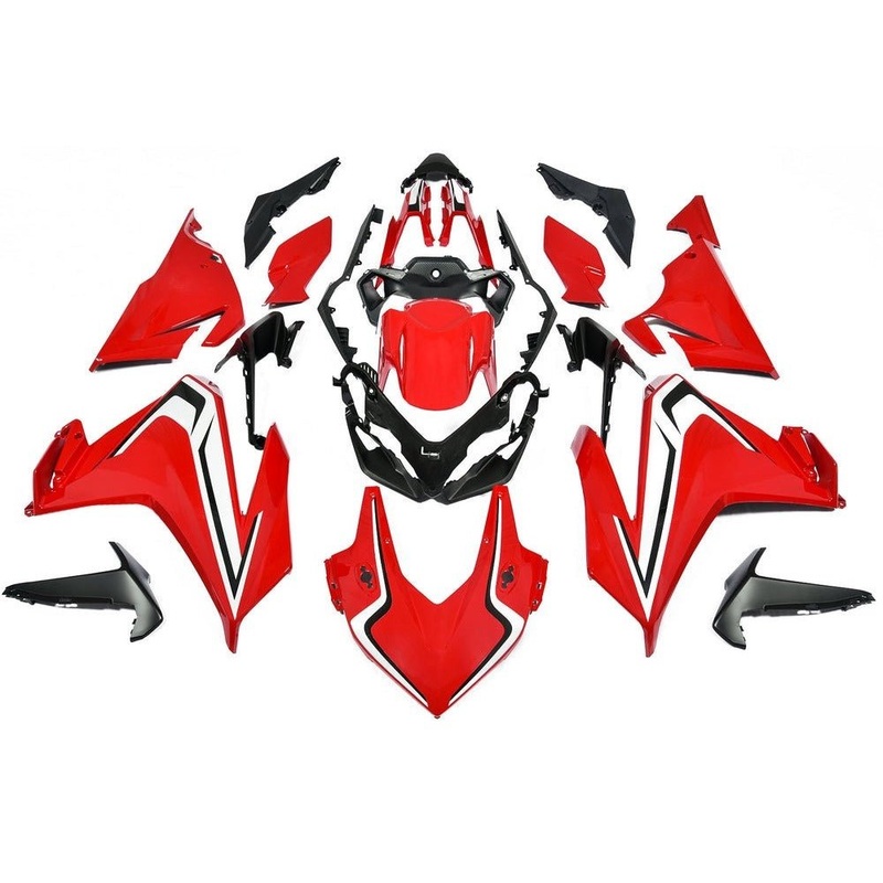 Honda CBR500R (2019-2021) Gloss Red, White, Black Fairings No Seat Cowl No Bolt Kit No Tank