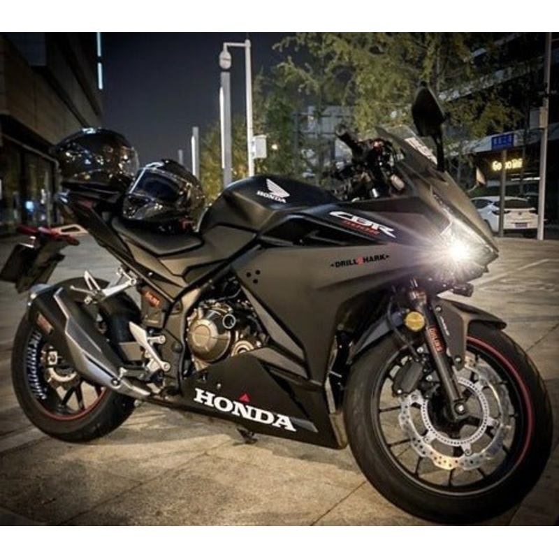 Honda CBR500R (2019-2021) Matte Black, White, Red Fairings No Seat Cowl No Bolt Kit No Tank