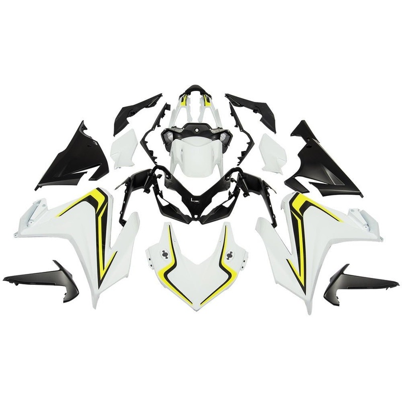 Honda CBR500R (2022-2023) White, Yellow, Black Fairings No Seat Cowl No Bolt Kit No Tank