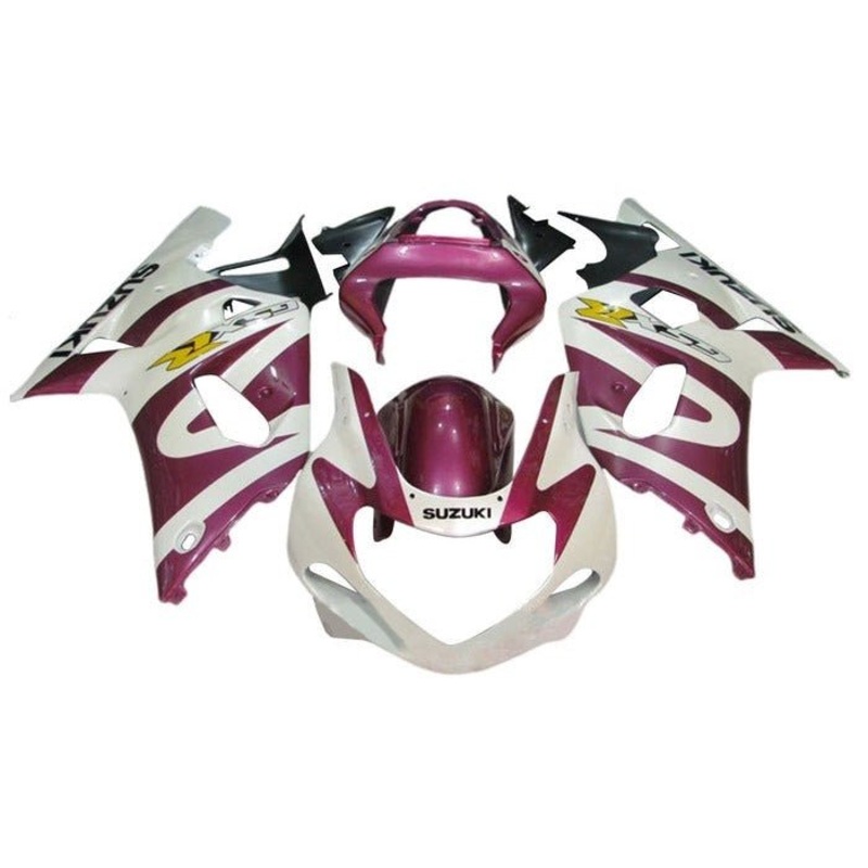 Suzuki GSXR1000 (2000-2002) White, Purple Fairings No Seat Cowl No Bolt Kit No Tank Cover