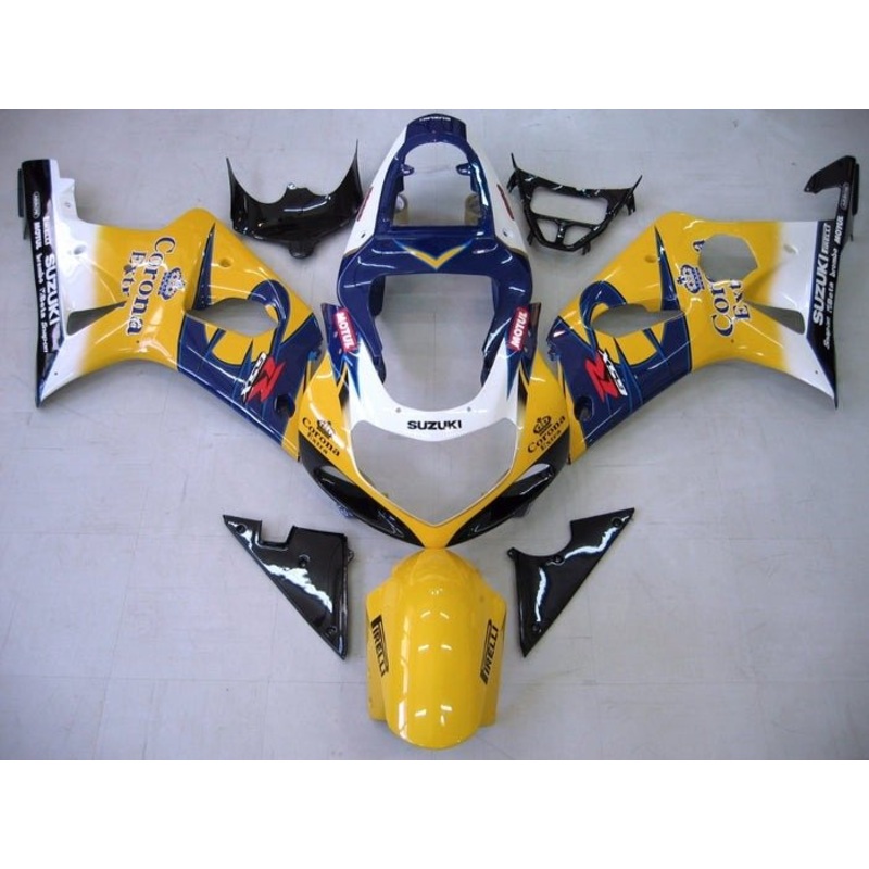 Suzuki GSXR1000 (2000-2002) Yellow Corona Fairings No Seat Cowl No Bolt Kit No Tank Cover