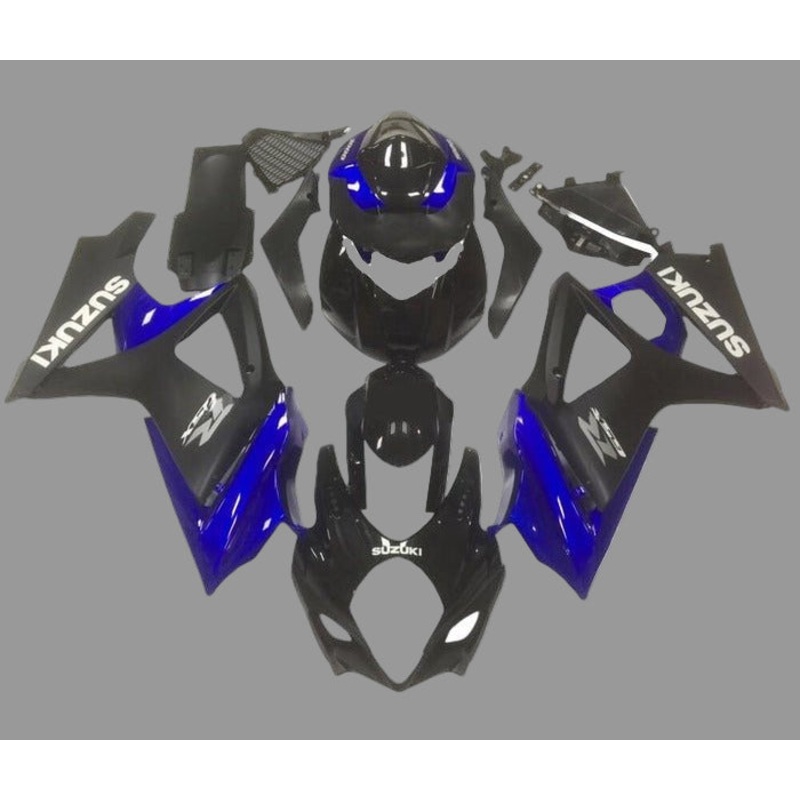 Suzuki GSXR1000 (2007-2008) Black, Blue, Matte Black, Gray Fairings No Seat Cowl No Bolt Kit No Tank