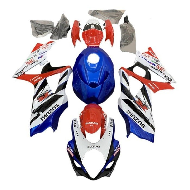 Suzuki GSXR1000 (2007-2008) Blue, Red, White, Black Fairings No Seat Cowl No Bolt Kit No Tank