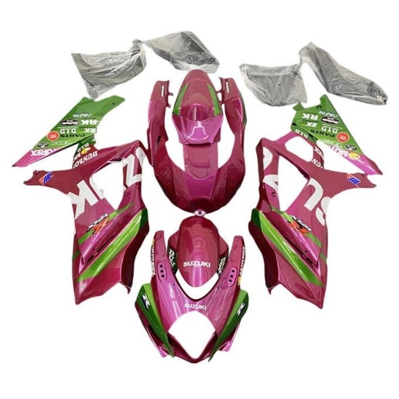 Suzuki GSXR1000 (2007-2008) Pink, Green, White Fairings No Seat Cowl No Bolt Kit No Tank