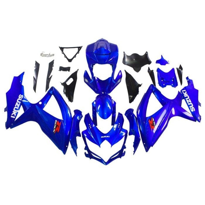 Suzuki GSXR750 (2008-2010) Blue, White, Red Fairings No Seat Cowl No Bolt Kit No Tank