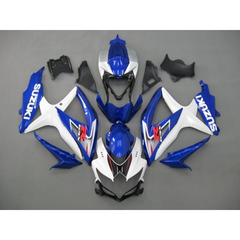 Suzuki GSXR750 (2008-2010) Blue, White, Red Original Fairings No Seat Cowl No Bolt Kit No Tank