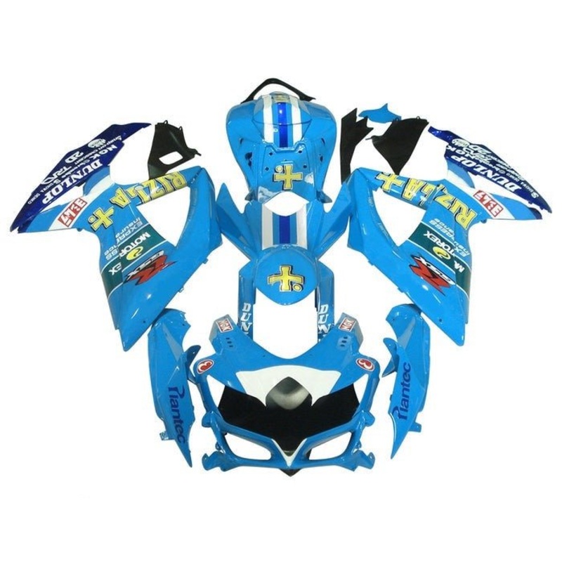 Suzuki GSXR750 (2008-2010) Light Blue Rizla Fairings No Seat Cowl No Bolt Kit No Tank