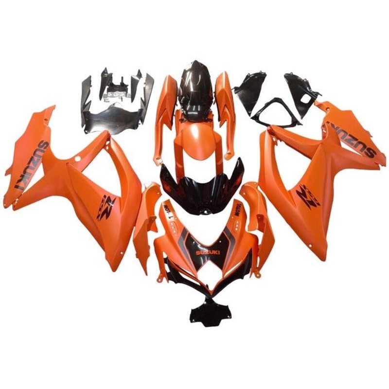 Suzuki GSXR750 (2008-2010) Matte Orange Fairings No Seat Cowl No Bolt Kit No Tank