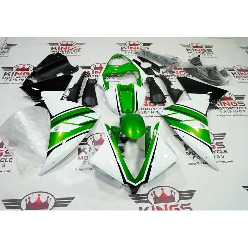 Yamaha YZF-R1 (2012-2014) White, Green, Black Fairings No Seat Cowl No Bolt Kit No Tank