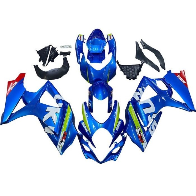 Suzuki GSXR1000 (2007-2008) Blue, White, Green, Red Fairings No Seat Cowl No Bolt Kit No Tank