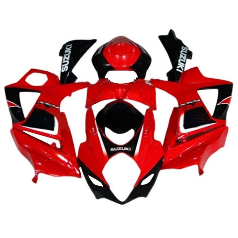Suzuki GSXR1000 (2007-2008) Gloss Red, Black, White Fairings No Seat Cowl No Bolt Kit No Tank