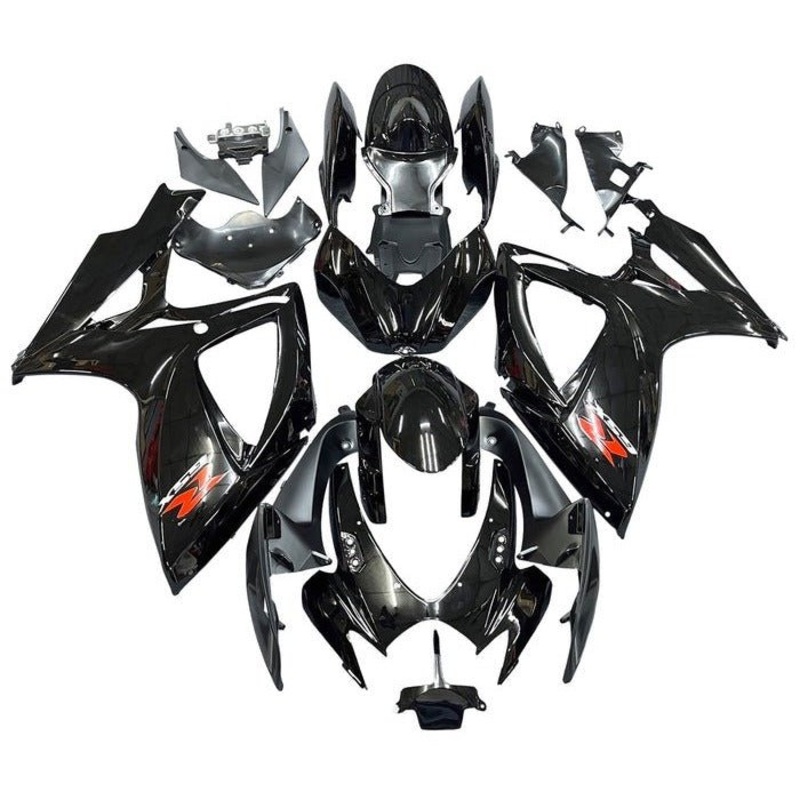 Suzuki GSXR600 (2006-2007) Black Fairings No Seat Cowl No Bolt Kit No Tank