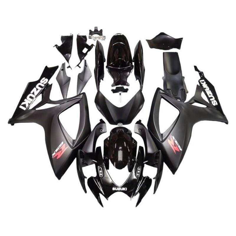 Suzuki GSXR750 (2006-2007) Black, Matte Black, White, Red Fairings No Seat Cowl No Bolt Kit No Tank