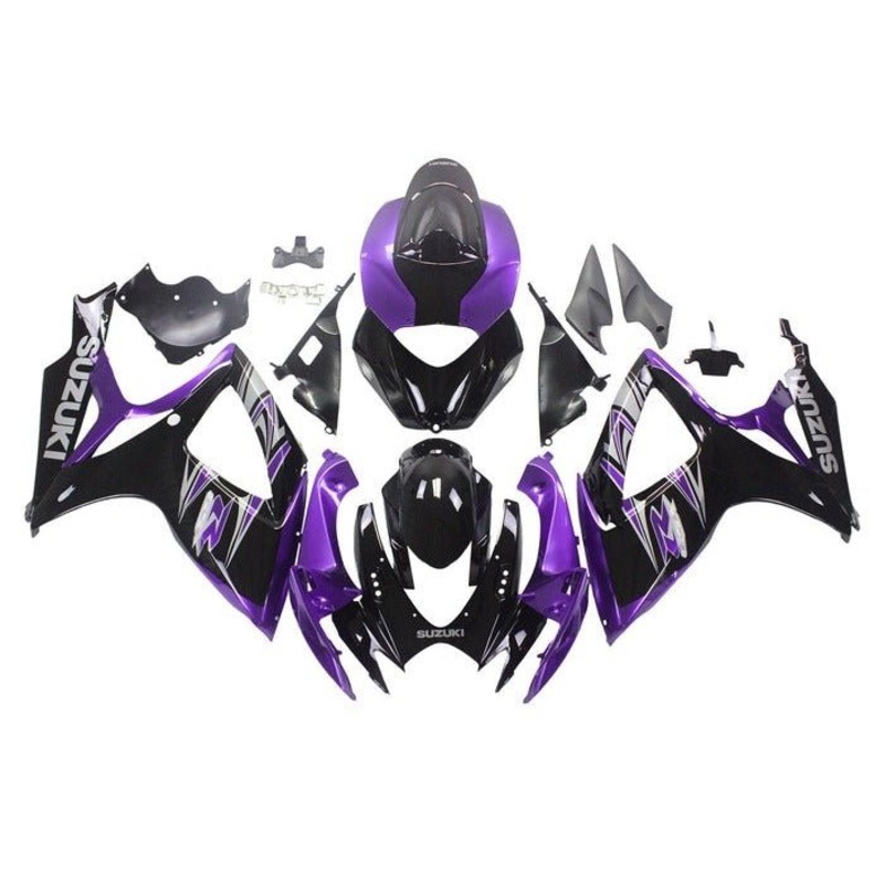 Suzuki GSXR750 (2006-2007) Black, Purple Fairings No Seat Cowl No Bolt Kit No Tank