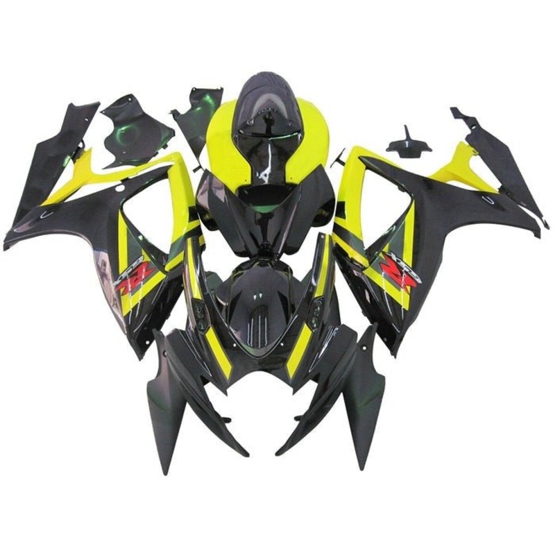 Suzuki GSXR750 (2006-2007) Black, Yellow Fairings No Seat Cowl No Bolt Kit No Tank
