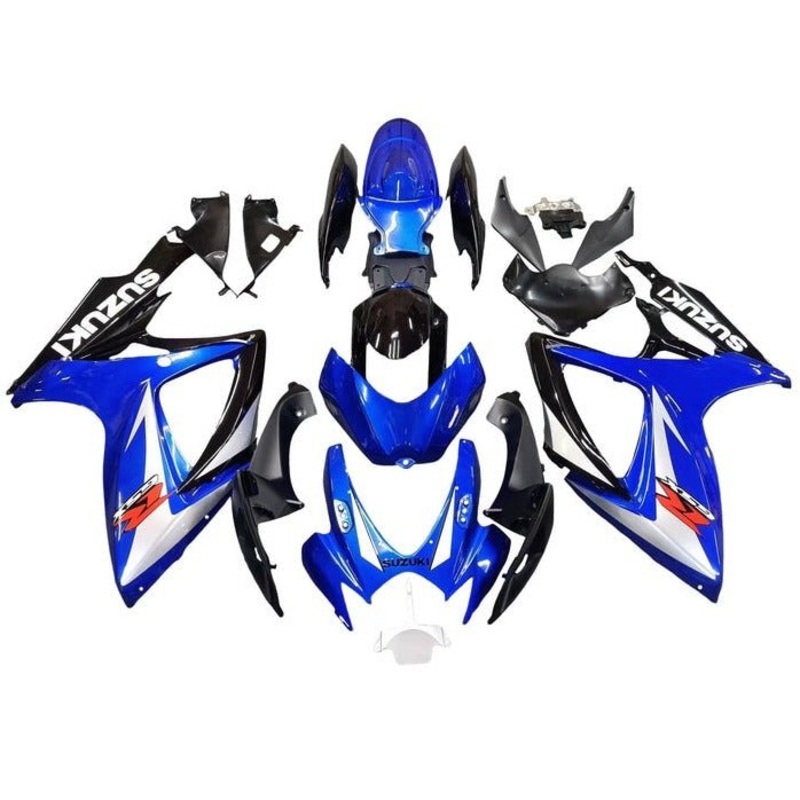 Suzuki GSXR750 (2006-2007) Blue, Black, White, Red Fairings No Seat Cowl No Bolt Kit No Tank