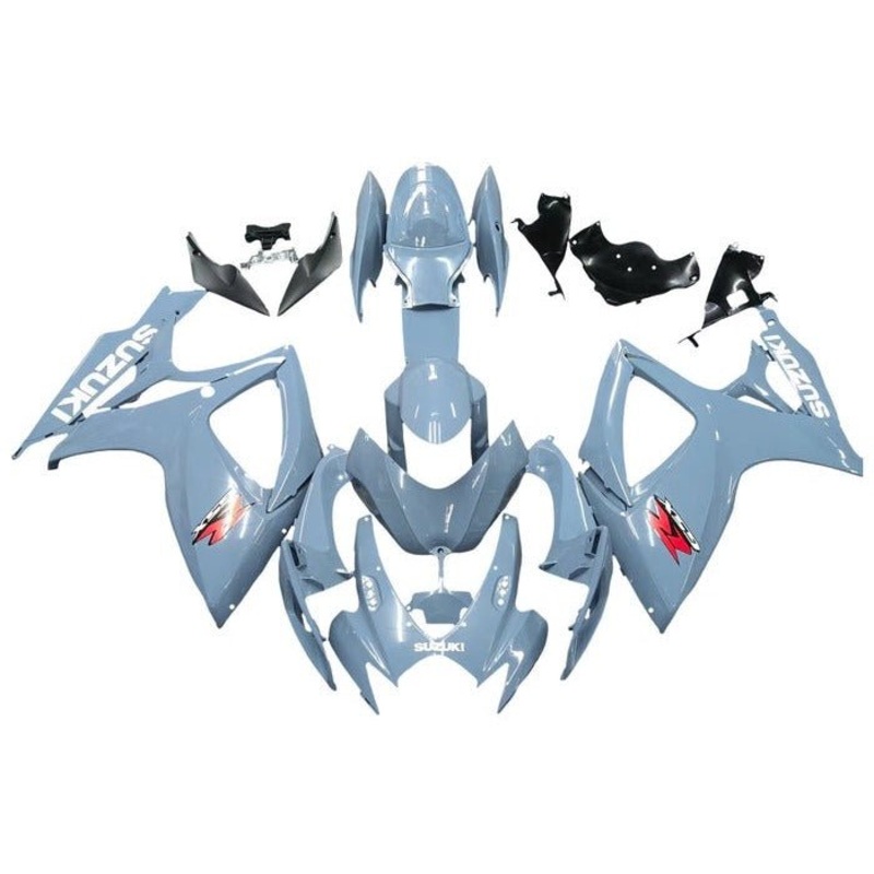 Suzuki GSXR750 (2006-2007) Blue Gray, White, Red Fairings No Seat Cowl No Bolt Kit No Tank