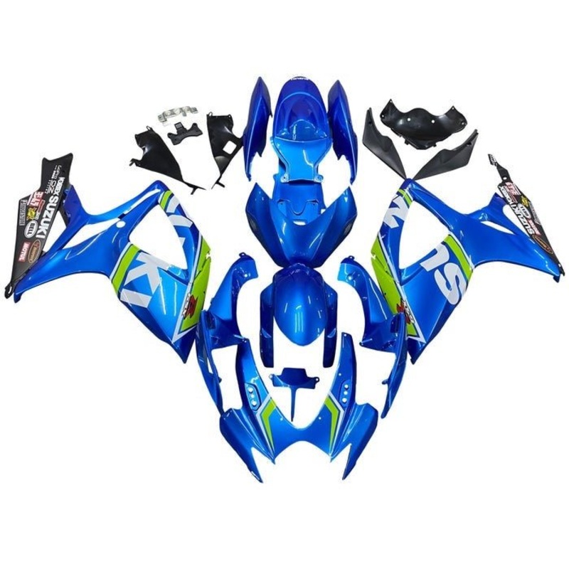 Suzuki GSXR750 (2006-2007) Blue, Green, White, Black Fairings No Seat Cowl No Bolt Kit No Tank