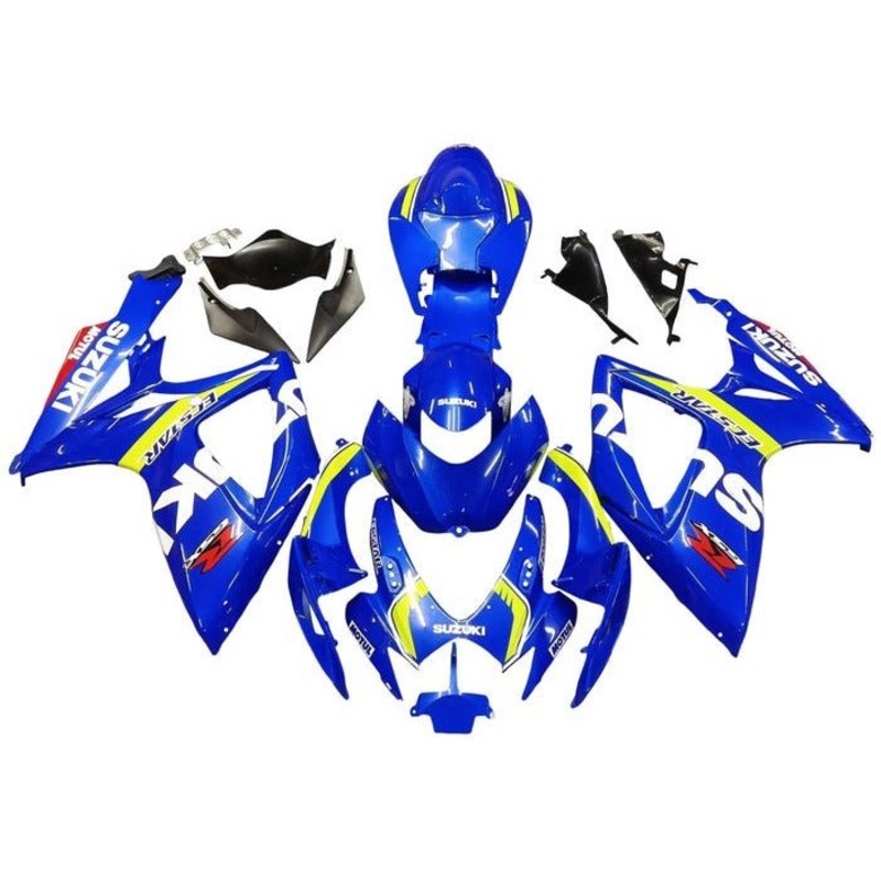 Suzuki GSXR750 (2006-2007) Blue, White, Yellow Ecstar Fairings No Seat Cowl No Bolt Kit No Tank