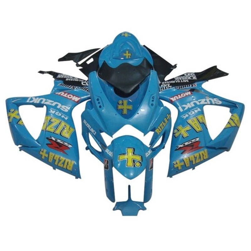 Suzuki GSXR750 (2006-2007) Light Blue, Yellow Rizla Fairings No Seat Cowl No Bolt Kit No Tank