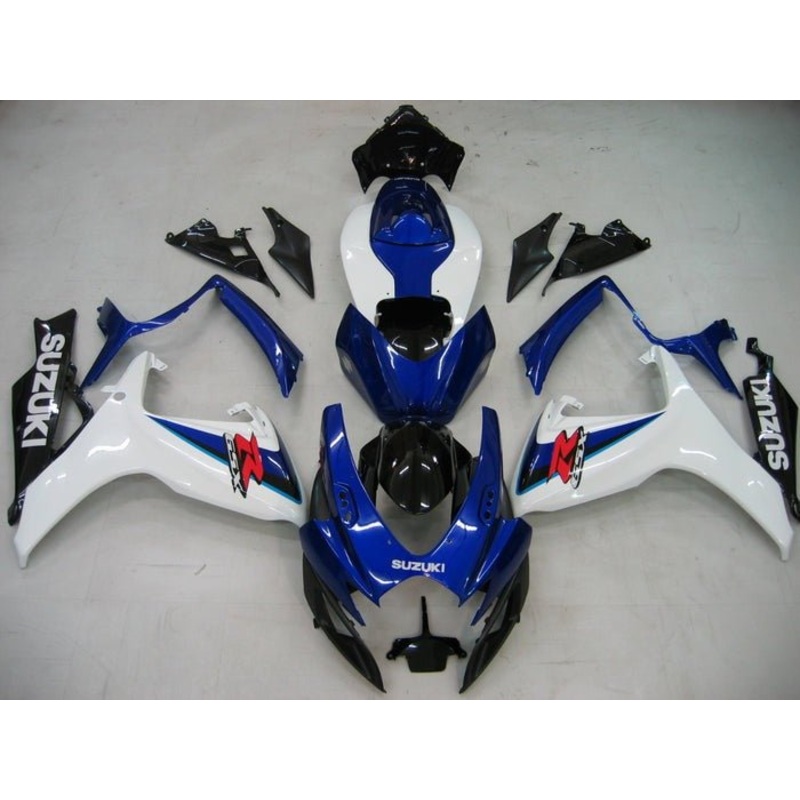 Suzuki GSXR750 (2006-2007) White, Dual Blue, Black, Red Fairings No Seat Cowl No Bolt Kit No Tank
