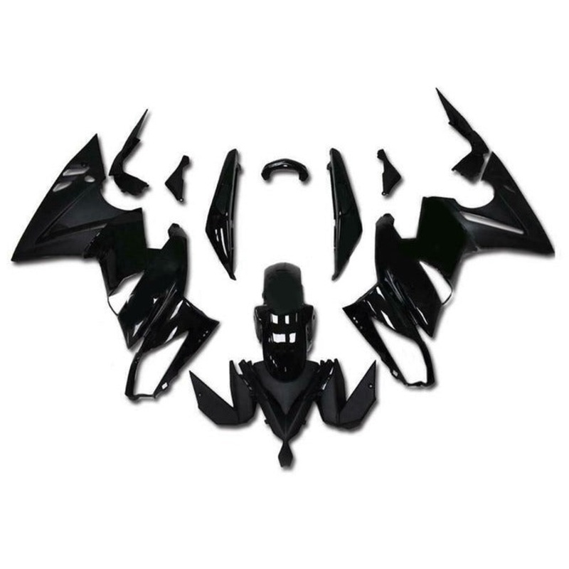 Fairings for Kawasaki Ninja 650 (2009-2011) Black, Matte Black Clear Windscreen: Free No Bolt Kit
