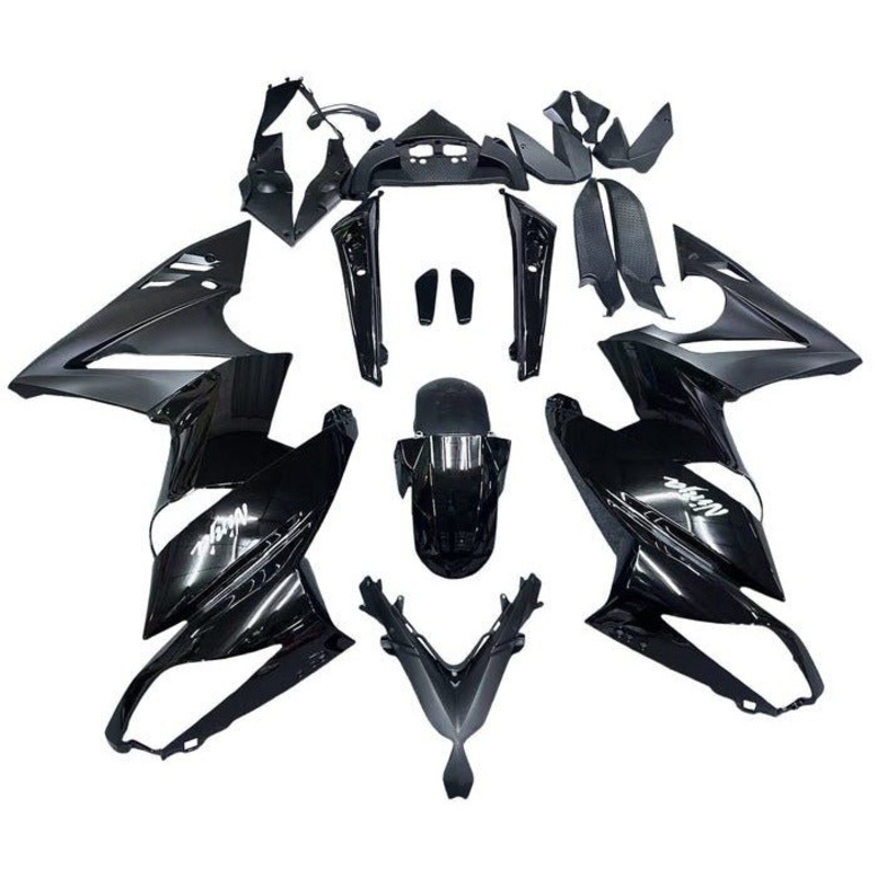 Fairings for Kawasaki Ninja 650 (2009-2011) Black, Matte Black, White Clear Windscreen: Free No Bolt Kit
