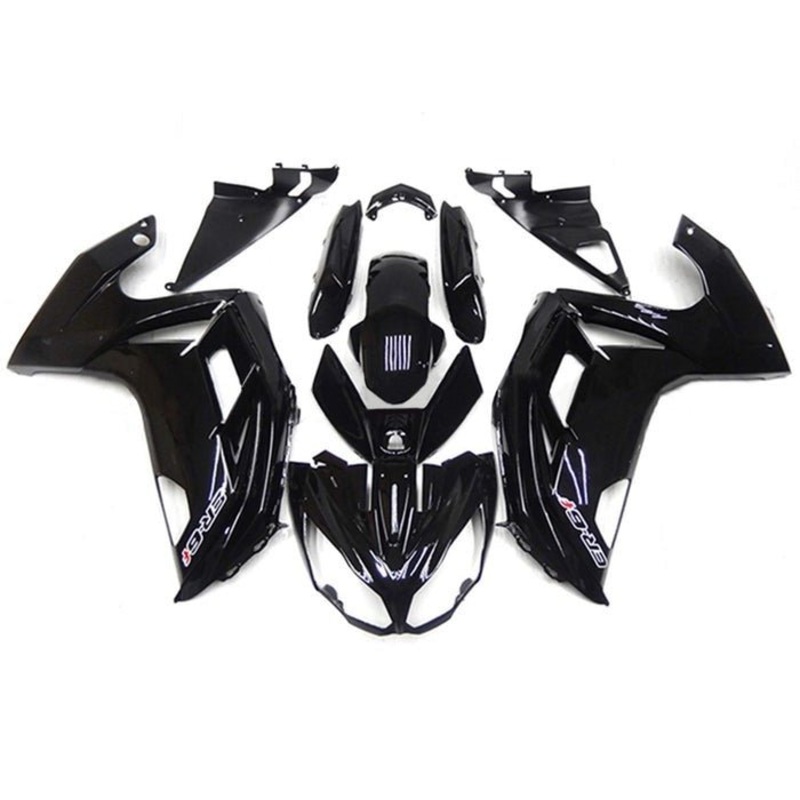 Fairings for Kawasaki Ninja 650 (2012-2016) Black Clear Windscreen: Free No Bolt Kit