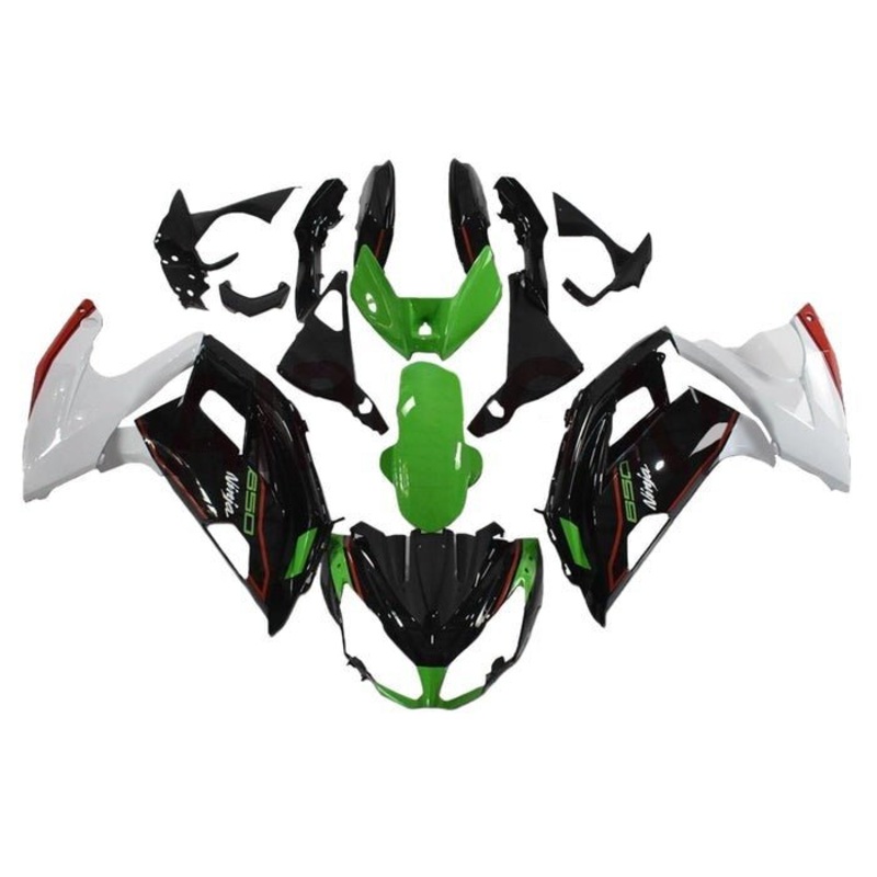 Fairings for Kawasaki Ninja 650 (2012-2016) Black, Green, White, Red Clear Windscreen: Free No Bolt Kit