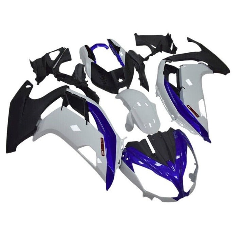 Fairings for Kawasaki Ninja 650 (2012-2016) White, Blue, Matte Black Clear Windscreen: Free No Bolt Kit